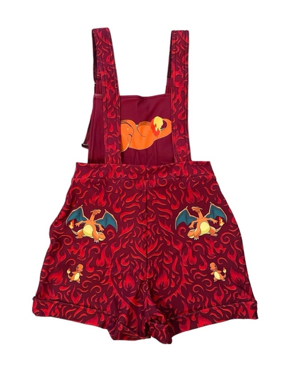 NWT Blackmilk x Pokémon Charmander Overall Shorts - Picture 3 of 7